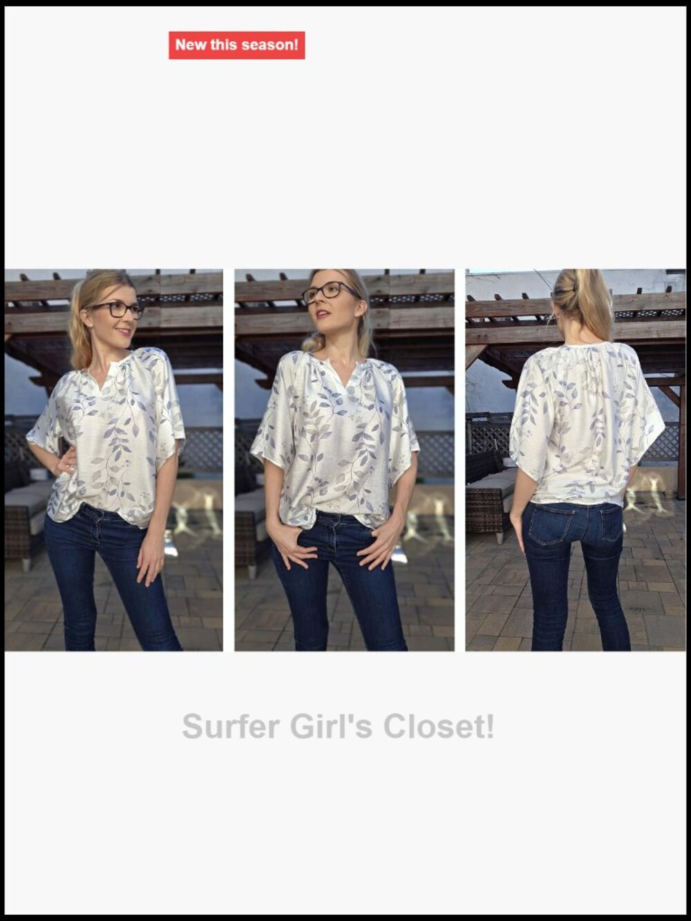 3/4 Sleeve V Neck Bohemian Blouses Casual Loose Fit Tunic Boho Shirt Floral - Picture 6 of 7